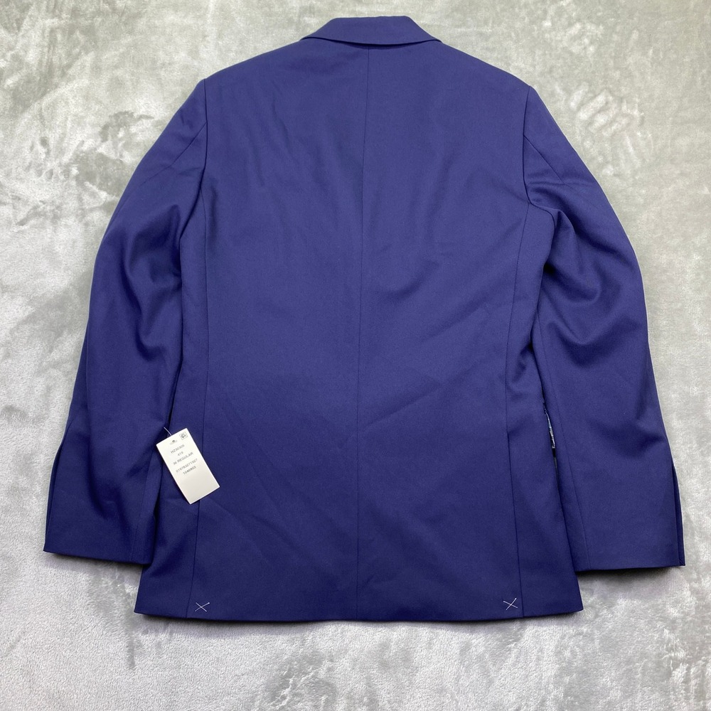 Haggar H26 Ultra Slim Flex Series Blazer Men 36R Blue Performance Suit‎ Jacket - Picture 2 of 15